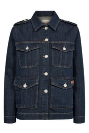 Anetta Denim Jacket   | Dark Blue | Jakke fra Mos Mosh