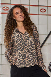 Elisa Shirt | Leo | Bluse fra Black Colour