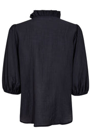 Anika Frill SS Shirt 35905 | Navy | Top fra Co'couture