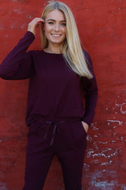 Alma Pants (Fleece) | Bordeaux | Bukser fra Liberté