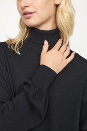 SRLea Rollneck Dress Knit | Black | Kjole fra Soft Rebels