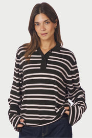 Mala Polo Knit Blouse | Dark Brown | Strik fra Neo Noir