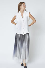 Sueda Frill Top | White | T-Shirt fra Co'couture