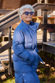 Lilly Long coat | Mørkeblå | Frakke fra French Laundry