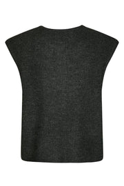 Everest Knit Vest | Antracit | Strik fra Neo Noir