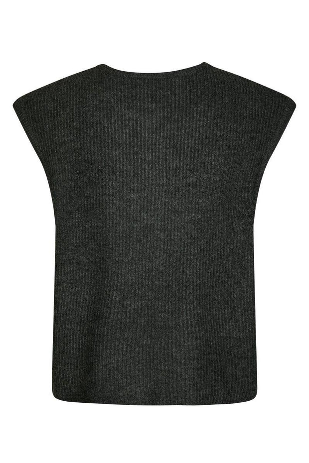 Everest Knit Vest | Antracit | Strik fra Neo Noir