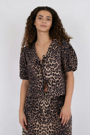 Bianca Leo Blouse 162806 | Leopard | Bluse fra Neo Noir