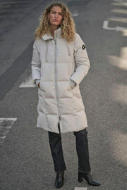 Ollie Terma Long Coat | Glacier Gray | Jakke fra Mos Mosh