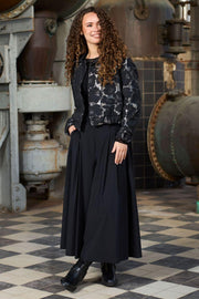 Davina Split Skirt | Black | Nederdel fra Black Colour