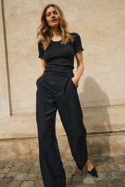 Bai Miley Pant Regular | Black | Bukser fra Mos Mosh