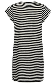 Ulla Stripe Tshirt Dress | Black White Stripe | Kjole fra Liberté