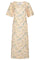 Alma Tshirt Dress | Yellow Green Flower | Kjole fra Liberté