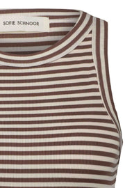 SNOS434 | Brown Striped | Top fra Sofie Schnoor
