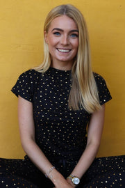 Alma Top | Black Gold Heart | Top fra Liberté