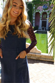 Asta Ns Long Dress | Blue Denim | Kjole fra Liberté