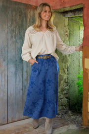 Fiola A-Skirt | Denim Blue | Nederdel fra Black Colour