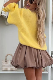 Pullover Knit N6130-1 | Yellow | Strik fra Avery