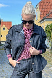 Box Shirt Jacket | Black Denim | Jakker fra Black Colour