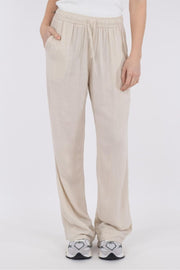 Sonar Drapy Linen Pants | Natural | Bukser fra Neo Noir