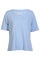 Ulla Ss Vneck Tshirt | Baby Blue | T-shirt fra Liberté