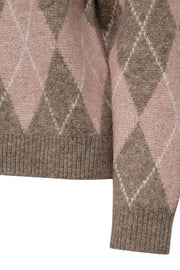 Grsargyle Pullover 207137 | Desert Taupe Mel W Pale M Mel | Strik fra Freequent