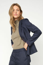 Relena Turtleneck SS Knit | Falcon | Strik fra Mos Mosh