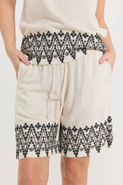 Linus Shorts 206116 | Moonbeam W. Black | Shorts fra Freequent