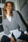 Thora V-Neck Knit Cardigan | Grey Melange | Strik fra Mos Mosh