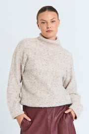 Grsnemes Pullover 206733 | Moonbeam Melange | Strik fra Freequent