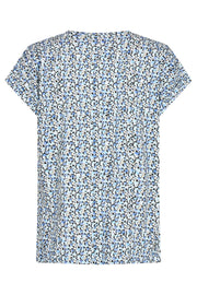 Viva Tee | Vista Blue w. Chambray Blue | T-Shirt fra Freequent