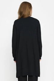 Epira Long Cardigan Knit | Black | Cardigan fra Soft Rebels