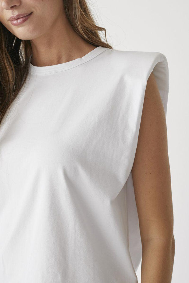 Eduarda T-shirt | Hvid | Tee top fra Co'couture