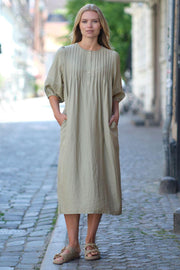 Martha Dress 3/4 2743A | Green | Kjole fra Prepair