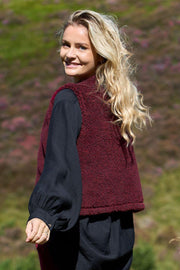 Teddy Vest | Plum | Vest fra Black Colour