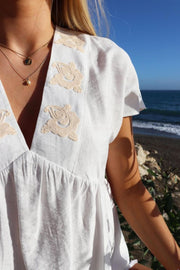 Roseli Ss Blouse | White | Bluse fra Liberté