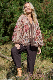 Rosewood Blouse | Creme Rose | Bluse fra Black Colour