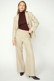 Leya Merlin Pant Long | True Camel | Bukser fra Mos Mosh