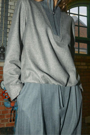 Leslie  Monrose Pant Long | Phantom | Bukser fra Mos Mosh