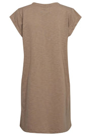 Ulla Tshirt Dress | Dusty Light Brown | Kjole fra Liberté