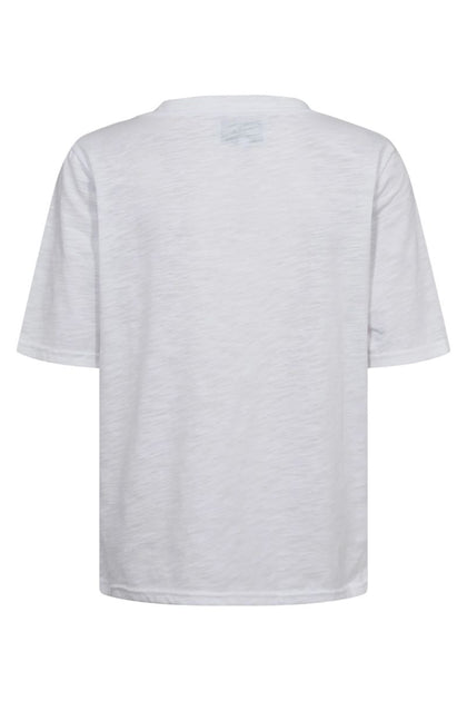 ULLA-SS-VNECK-STRIPE-TSHIRT - DENIM BLUE WHITE STRIPE