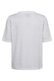 Ulla Ss Vneck Tshirt | White | T-Shirt fra Liberté
