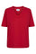 Ulla Ss Vneck Tshirt | Red | T-Shirt fra Liberté