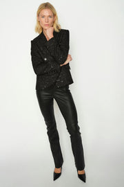 Sarina Long Leather LeggingLong | Black | Leather fra Mos Mosh
