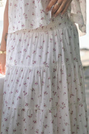 Jayla Small Blossom Top | Creme | Bluse fra Neo Noir