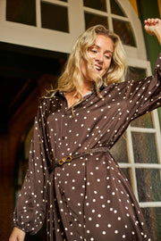 Valery Dress | Coffee | Kjole fra Black Colour