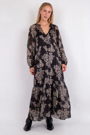 Hallas Elderflower Dress 161270 | Black | Kjole fra Neo Noir