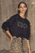 CropCC Tie Stone Sweat | Black | Sweatshirt fra Co'couture