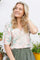 Cassandra Ss Blouse | Off White Rose | Bluse fra Black Colour