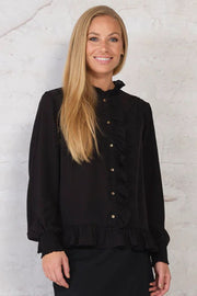 Gaya Blouse | Black | Bluse fra Prepair