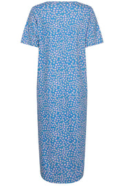 Alma Tshirt Dress | Blue Rosa Flowers | Kjole fra Liberté